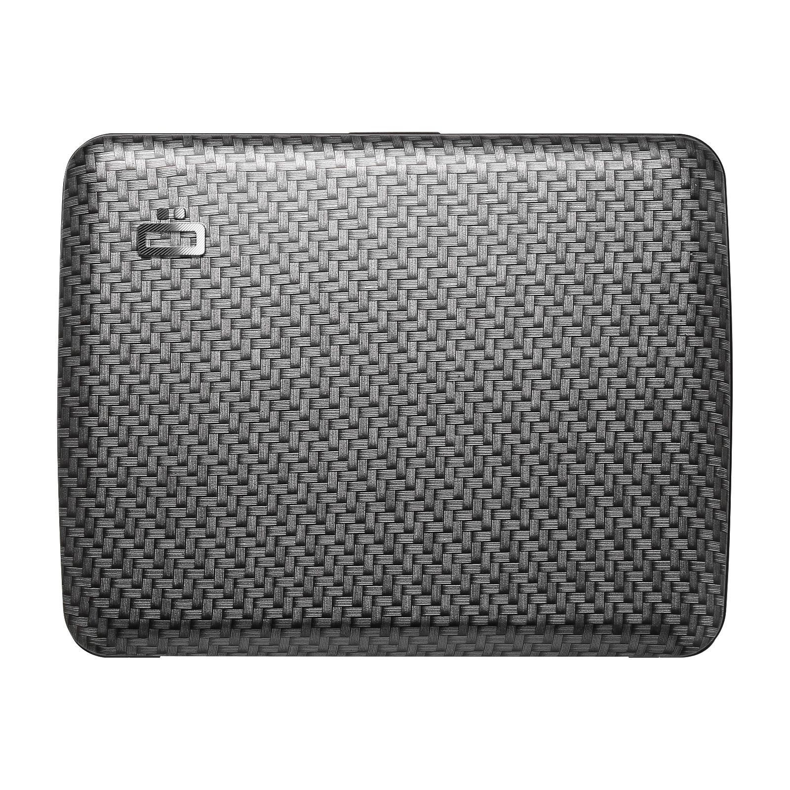 OGON Aluminum Wallet Smart Case V2.0 Large - Carbon Effect